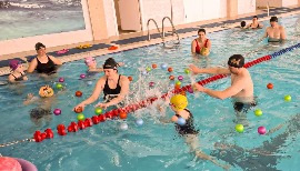 Члены Союза женщин Доволенского района провели семейное спортивное мероприятие  «Весёлые старты на воде».