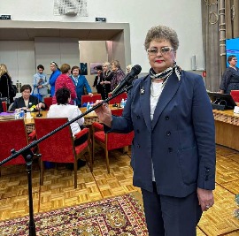 Председатель Новосибирского регионального отделения СЖР Е. Потеряева приняла участие в работе  отчетно-выборной конференции Союза женщин России.