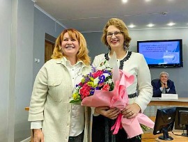 Председатель Кировского районного отделения Союза женщин Новосибирской Ю. Савельева отчиталась о работе организации за прошедший 2022 год. 