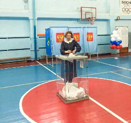 Члены Союза женщин Новосибирской области приняли активное участие в проведении выборов Президента России.